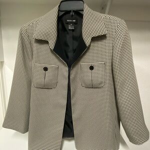 Focus 2000 Black and Off White Women's Jacket size 12